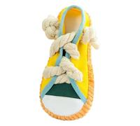 Cuerda para masticar para perros, mordedor para masticar en forma de zapato, juguetes chirriantes para perros, para cachorros, razas pequeñas, medianas y grandes, interiores, masaje de encías