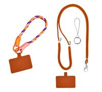 Cuerda para Móvil Universal con Parche, 2Pcs Cadena con Hebilla Cuerda, Cordón para teléfono Celular, Cordón Colgante Movil Correa Ajustable, Correa Cruzada y para la Muñeca para Todas Fundas de Móvil