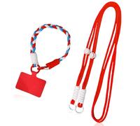 Cuerda para Móvil Universal con Parche, 2Pcs Cadena con Hebilla Cuerda, Cordón para teléfono Celular, Cordón Colgante Movil Correa Ajustable, Correa Cruzada y para la Muñeca para Todas Fundas de Móvil