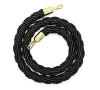 Cuerda para Postes, Paquete de 2, Cuerda de Control de multitudes para Interiores y Exteriores, Barrera de cáñamo Trenzado para área VIP de Eventos, Postes/Postes, Cuerda de obstác