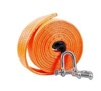 Cuerda para Remolcar 6T 3Metros/ Correa De Arrastre para Remolque/Cable De Remolque De Acero para Remolques 3metros con Dos Ganchos A Ambos Extremos Resistencia De hasta 6Toneladas(12T-5m)
