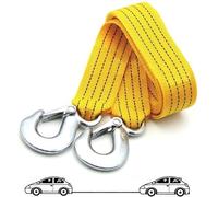 Cuerda para remolcar Cinta de Arrastre Remolque con Gancho sujeción Cable para remolcar Coches 2" X 4mts