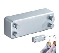 Cuerda para ropa retráctil, secadora de ropa de acero inoxidable | Tendedero de ropa de acero inoxidable, líneas de secado de ropa retráctiles para salas de ducha interiores, exté