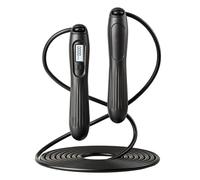 Cuerda para saltar inteligente: cuerda para saltar con peso, accesorio de fitness con conteo digital ajustable | Equipo de ejercicio de gimnasio en casa para entrenamiento cardiovascular Año nuevo