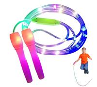 Cuerda para saltar LED - PC 250 cm 99 pulgadas Cuerdaa luminosa ajustable ejercicios | la cuerda para saltar con brillo colorido, entrenamiento, ejercicio cardiovascular | Ejercicio Jump R
