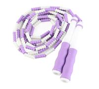 Cuerda para Saltar Segmentada, Ajustable, con Cuentas Desenredadas, Cuerda para Saltar de Plástico PP Flexible, Ejercita Tu Cuerpo, Adecuada para Principiantes y Niños (PURPLE)