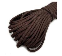 Cuerda Paracord Paracord 550 for acampar al aire libre, 5, 15, 30 M de diámetro, 4mm, cordón supervivencia, cuerda paracaídas, tienda senderismo, accesorios, 7 núcleos, 4 tamaños(Brown,31 meters)