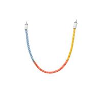 Cuerda, percas de pie para loros cacatúas, cabeza de tornillo de 25/40/60/100 cm, soporte de molienda de pico colorido, cuerda tejida (60 cm, degradado aleatorio)
