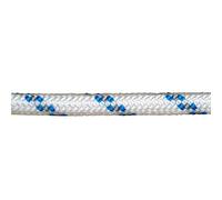 Cuerda Poliester Trenzada Blanca/Azul 4 mm. Bobina 200 m.