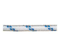 Cuerda poliester trenzada blanco / azul 10 mm. bobina 100 m.