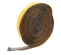 Cuerda Refractaria Autoadhesiva de Fibra de Vidrio 3mm X 10mm X 4m | Puertas de Horno y Chimeneas, Fácil Instalación, Resistente al Calor, Tira Selladora de Papel