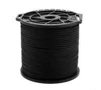 Cuerda resistente al viento de 100 m, línea de nailon de 4 mm para camping, escalada y uso al aire libre (negro)