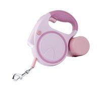 Cuerda retráctil para perros: correa telescópica para la rueda larga a la rueda para paseos con el perro | Cordón para mascotas mejorado con luz LED para trotar, mar