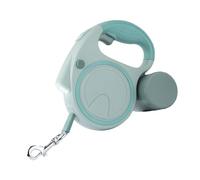 Cuerda retráctil para perros: correa telescópica para la rueda larga a la rueda para paseos con el perro | Cordón para mascotas mejorado con luz LED para trotar, mar