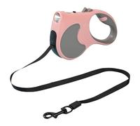Cuerda retráctil resistente para perro, correa de 16 pies con luz LED, agarre antideslizante, amarre para perros para entrenamiento, fácil de freno y bloqueo, perfecta para camping, caza y