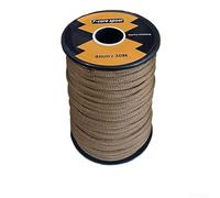 Cuerda robusta de 7 núcleos de 4 mm y 30 m para soportar estructuras al aire libre como lonas de tiendas de campaña y cubiertas de sombra con construcción y sujeción fiable (F)