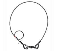 Cuerda s 43060 sk seguridad 4 mm con la caída de freno y la conexión de cadena 0, 6 m de largo