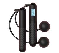 Cuerda Salto Sin Cable - 3,5 Cm Saltador Con Peso Contador Cardio | Entrenador Fitness Ajustable Con Mango Antideslizante | Equipo Ejercicio Interior