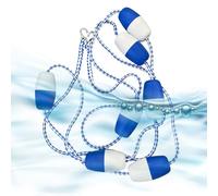 Cuerda Separadora de Piscina con Flotadores | Resistente a la Intemperie y Segura - Kit de Cuerda y Flotador para Piscina | para Prácticas, Competiciones, Carreras, Deportes Acuáticos y Entrenamiento