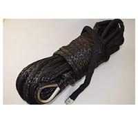 Cuerda sintética negra de 12 mm * 30M, cuerda de cabrestante sintético, cuerda sintética de reemplazo for cabrestante