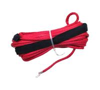 Cuerda sintética para cabrestante con Funda Protectora Negra, 6mm x 15m, 7700Lbs, Compatible con ATV UTV(KQ-52-R)