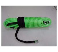 Cuerda sintética verde 11 mm * 30M, cable de cabrestante de plasma de 7/16 ", cuerda sintética de reemplazo for cabrestante, cuerda de cabrestante de barco