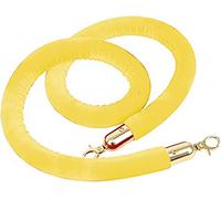 Cuerda torcida de puntal, barrera de control de multitudes, terciopelo, cola VIP comercial, for taquillas de exposiciones de bodas(Yellow,0.9m/36inch/3ft)