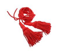Cuerda Trenzada con Borlas para Instrumento de Viento, 1 Par, Roja