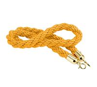 Cuerda trenzada de 299.7 cm, color amarillo, barrera de control de multitudes para teatros, museos, eventos, solución de línea de cola larga 3M