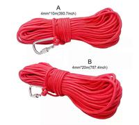 Cuerda trenzada de pesca de 4 mm de diámetro, resistente, multifuncional, con correa para exteriores,