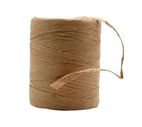Cuerda trenzada de rafia para envolver, Paquete multicolor de hilo paja rafia 3 rollos 180 m cada uno for manualidades bricolaje(Brown)