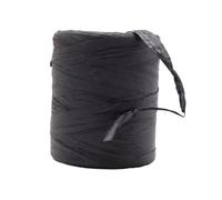 Cuerda trenzada de rafia para envolver, Paquete multicolor de hilo paja rafia 3 rollos 180 m cada uno for manualidades bricolaje(Black)