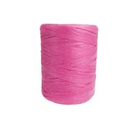 Cuerda trenzada de rafia para envolver, Paquete multicolor de hilo paja rafia 3 rollos 180 m cada uno for manualidades bricolaje(Rose Pink)