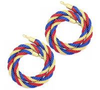 Cuerda trenzada para control de multitudes y gestión de colas de eventos