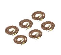 Cuerda Trenzada para Postes, Paquete de 6 Cuerdas VIP Gruesas y retorcidas para Postes, Elegantes Postes de Control de multitudes y barreras de Cuerda para Eventos y Fiestas (tamaño: 1,5 m,