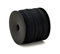 Cuerda Trenzada Polypro Negra, diámetro de 2 mm, Bobina de 100 m, Cuerda Exterior, Cuerda de Bricolaje, Color Negro