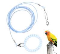 Cuerda voladora para Loros - Cuerda de Entrenamiento de Vuelo para Mascotas al Aire Libre, de Tobillo para pájaros para Evitar Escapes para Patio, terraza, excursión