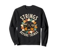 Cuerdas Antes Que Cosas Coleccionista de Guitarras Bajista Sudadera