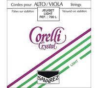 Cuerdas Corelli para viola Crystal D Nylon/Alu. medio de la herida 732M