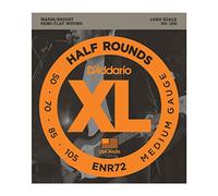 D'Addario Cuerdas para guitarra baja ENR72 XL Nickel Half Rounds 50-105 4 cuerdas escala larga