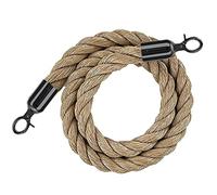 Cuerdas de alta calidad con ganchos negros. Cordones Durab para control de multitudes para planificación de eventos, alfombra roja y nagement de línea, ideal para negocios y reuniones.