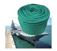 Cuerdas de Amarre de Nailon Cabo de Amarre de Nailon 3 Trenzados Multicolor 12-24 mm 10-100 m(Green,16mmx50m/0.63" x164')