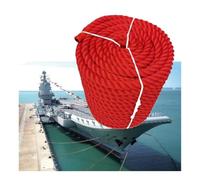 Cuerdas de Amarre de Nailon Cabo de Amarre de Nailon 3 Trenzados Multicolor 12-24 mm 10-100 m(Red,0.24x20m/0.94" x65')