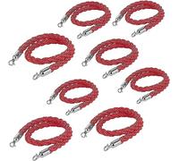 Cuerdas de barrera Cuerdas con postes retorcidos Twisted Queue Barrier Rope With Hook Multiple Sizes Pack Of 5(8 Pack,150Cm/59 in)