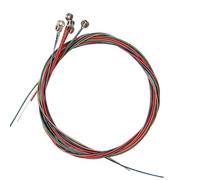 Cuerdas de guitarra acústica Alnicov, juego de cuerdas de acero coloridas arcoíris para piezas de repuesto de guitarra acústica de 6 cuerdas