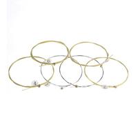 Cuerdas de guitarra acústica - Hexagonal Steel Acustic Gitar Sttrings Bulk | Convenientes cuerdas de calidad de sonido brillante | Reemplazo de cuerdas para gitar de madera acústica folklórica para pr