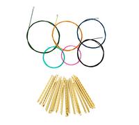 Cuerdas de guitarra clásica de nailon multicolor con trastes