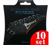 Cuerdas de guitarra eléctrica Ibanez IEGS6 6 cuerdas / súper ligeras 10 juego...