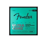 4250 Ultracore Cuerdas de guitarra, acero chapado en níquel, extremo bala, calibre 4250L .009-.042, (6) paquete de 3