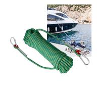 Cuerdas de Muelle de 5 a 100 m de Largo y 8 mm de diámetro, Multiusos, for Kayak, Canoa, pontón, Ancla, Amarre y Caza, 2,5 toneladas/5511 LB(Green,L 40m)